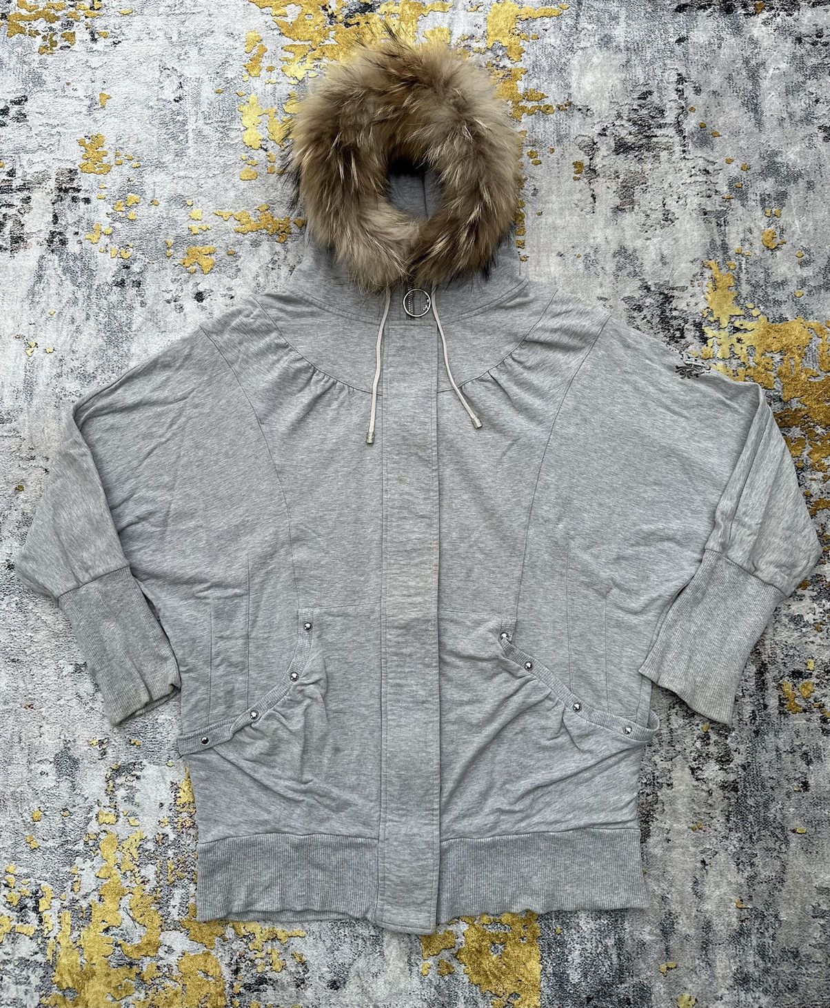 20471120 Y2K TRIBAL STUDDED FUR ZIP HOODIE IFSIXWASNINE LGB STYLE Size US XXL / EU 58 / 5 - 3 Thumbnail