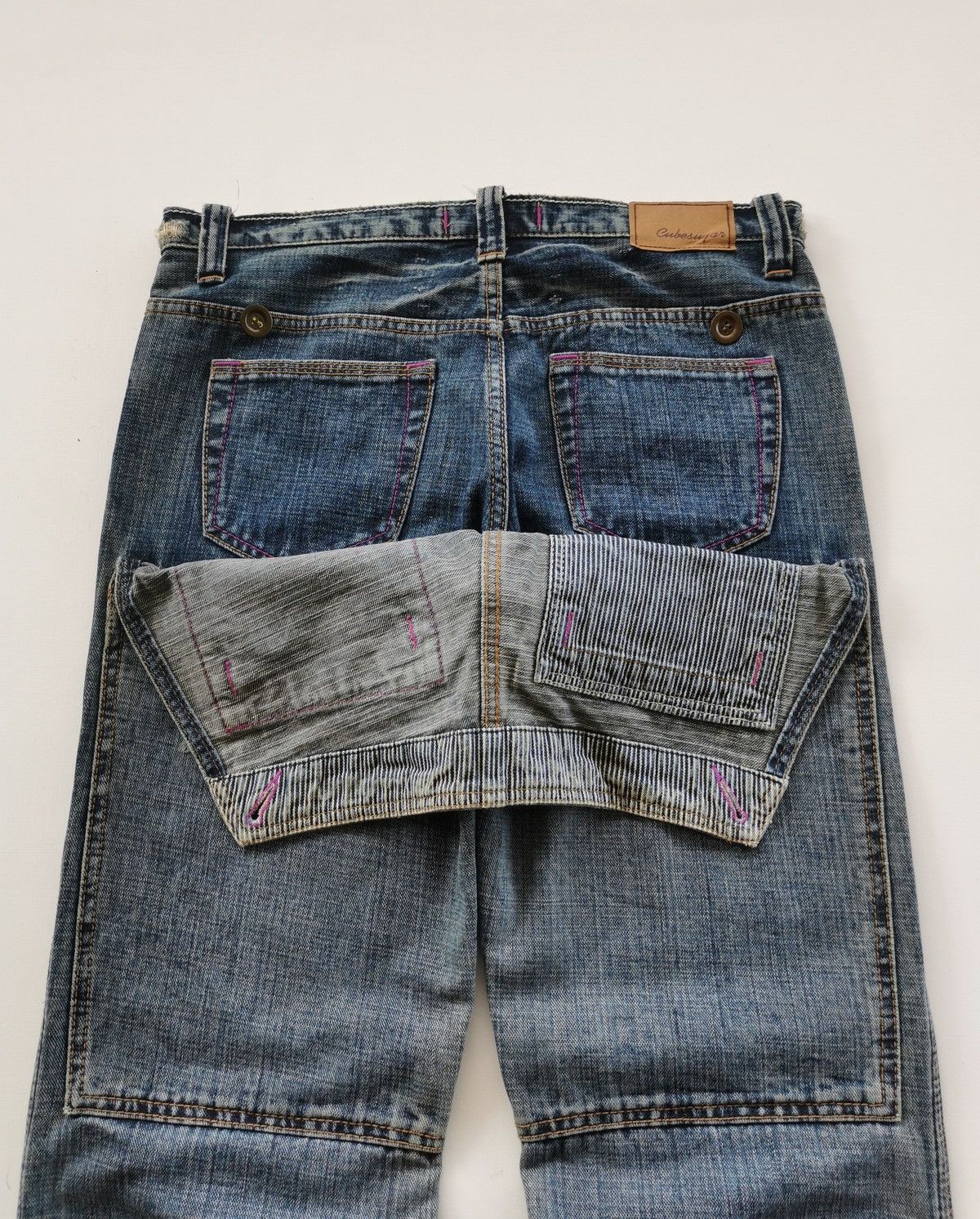 Japanese Brand Cube Sugar Japan Double Back Denim Jeans Size US 31 - 2 Thumbnail