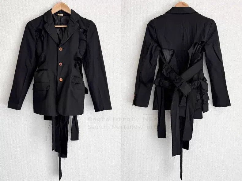 Comme des Garcons Comme Des Garcons Torn Strap Bow Knot Hollow Out Jacket Size XS / US 0-2 / IT 36-38 - 1 Thumbnail
