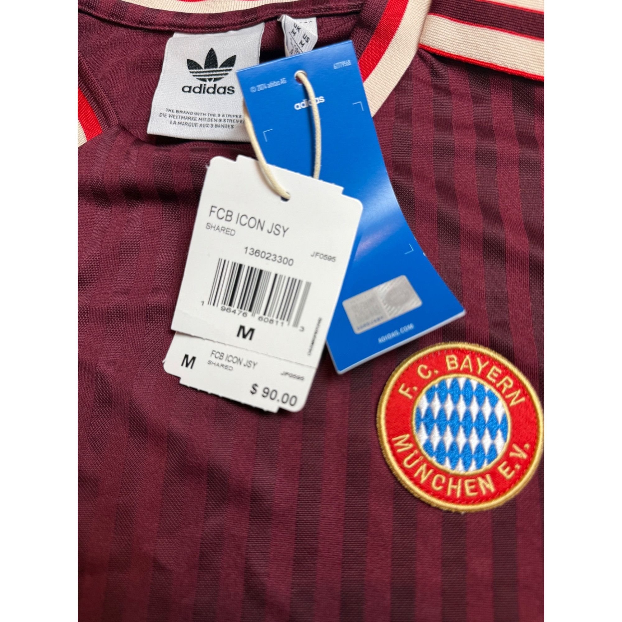 Adidas Size Medium - adidas FC Bayern Munich Icon Soccer Jersey Sha Size US M / EU 48-50 / 2 - 6 Thumbnail