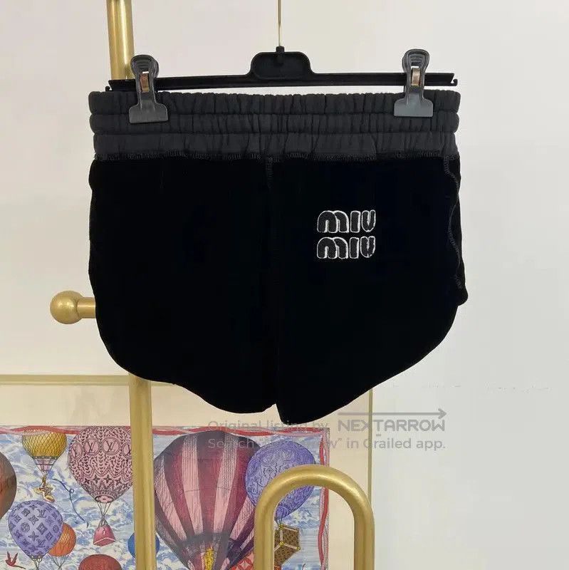 Miu Miu Miu Miu Black Rayon Women's Shorts . Size 23" - 1 Thumbnail