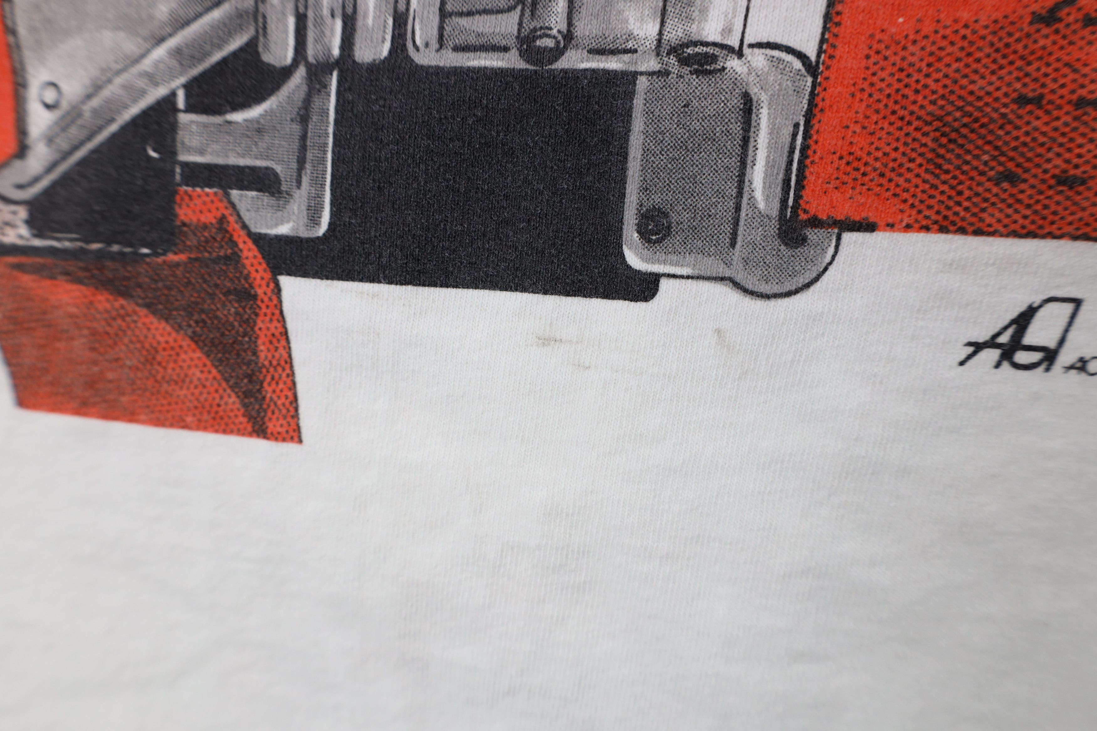 Vintage Vintage 90s Print Strap In Shut Up And Hang On T-Shirt USA Size US XXL / EU 58 / 5 - 6 Thumbnail
