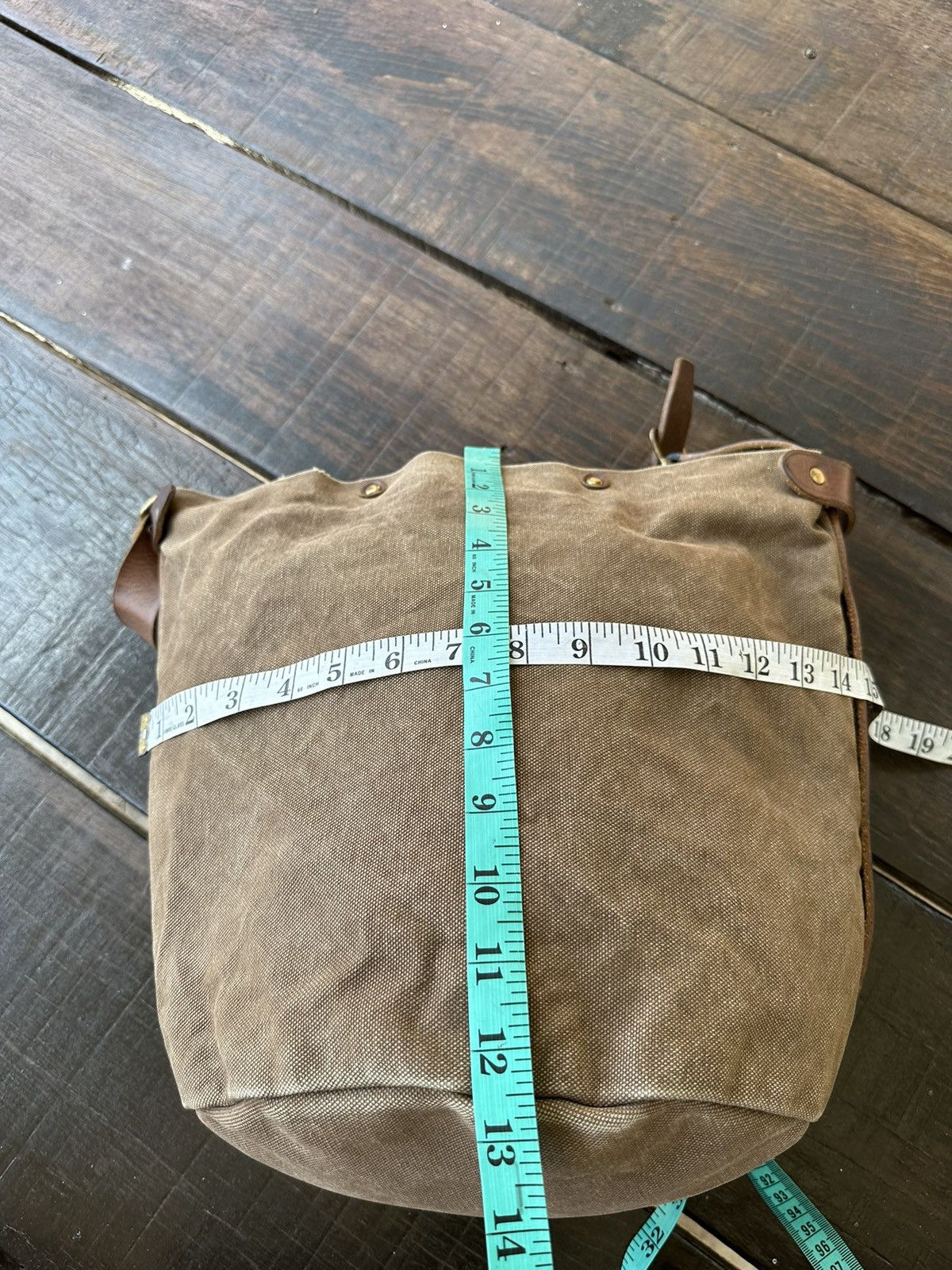 Japanese Brand × Vintage Suolo Japan Canvas Leather Tote Bag Size ONE SIZE - 16 Thumbnail