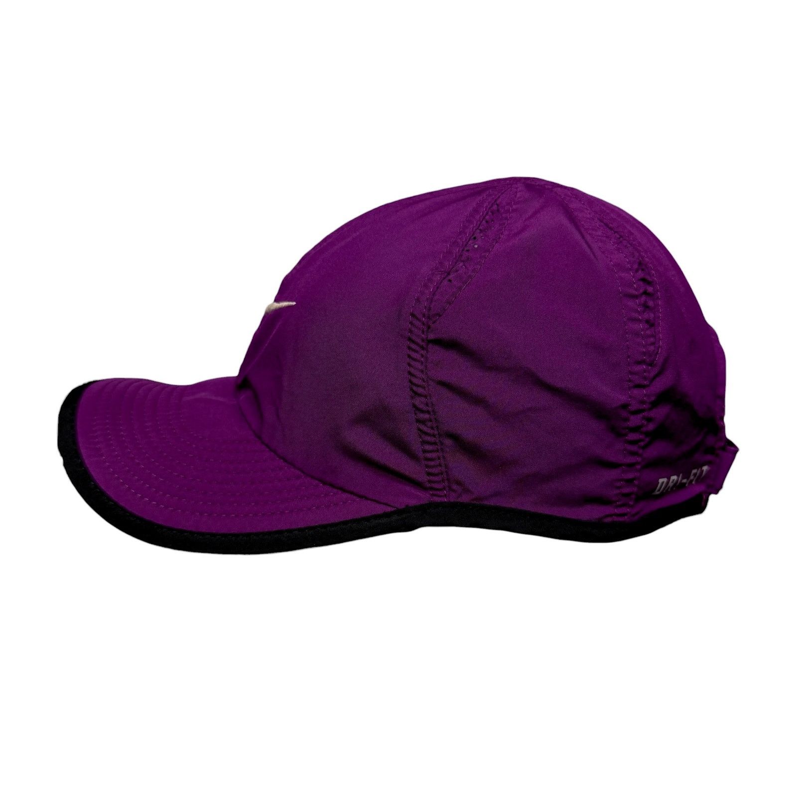 Nike Nike Featherlight Dri-FIT Running Cap Hat Purple Black Size ONE SIZE - 5 Thumbnail