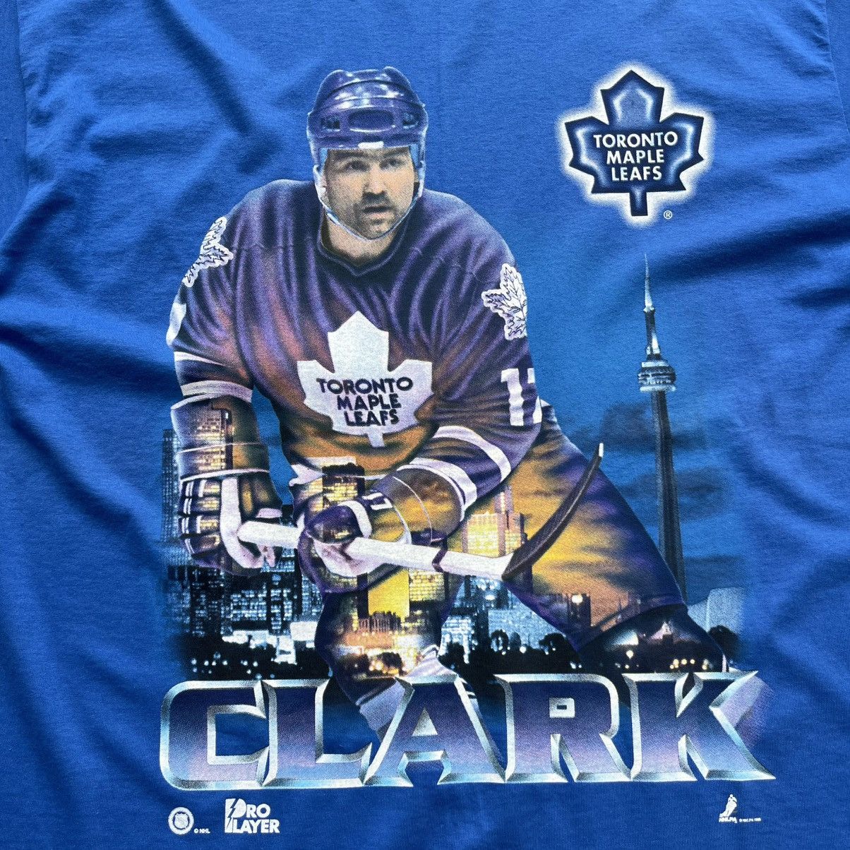 NHL × Salem Sportswear × Vintage Salem Sportswear Toronto Maple Leafs #17 1996 NHL T-Shirt Size US XL / EU 56 / 4 - 5 Thumbnail
