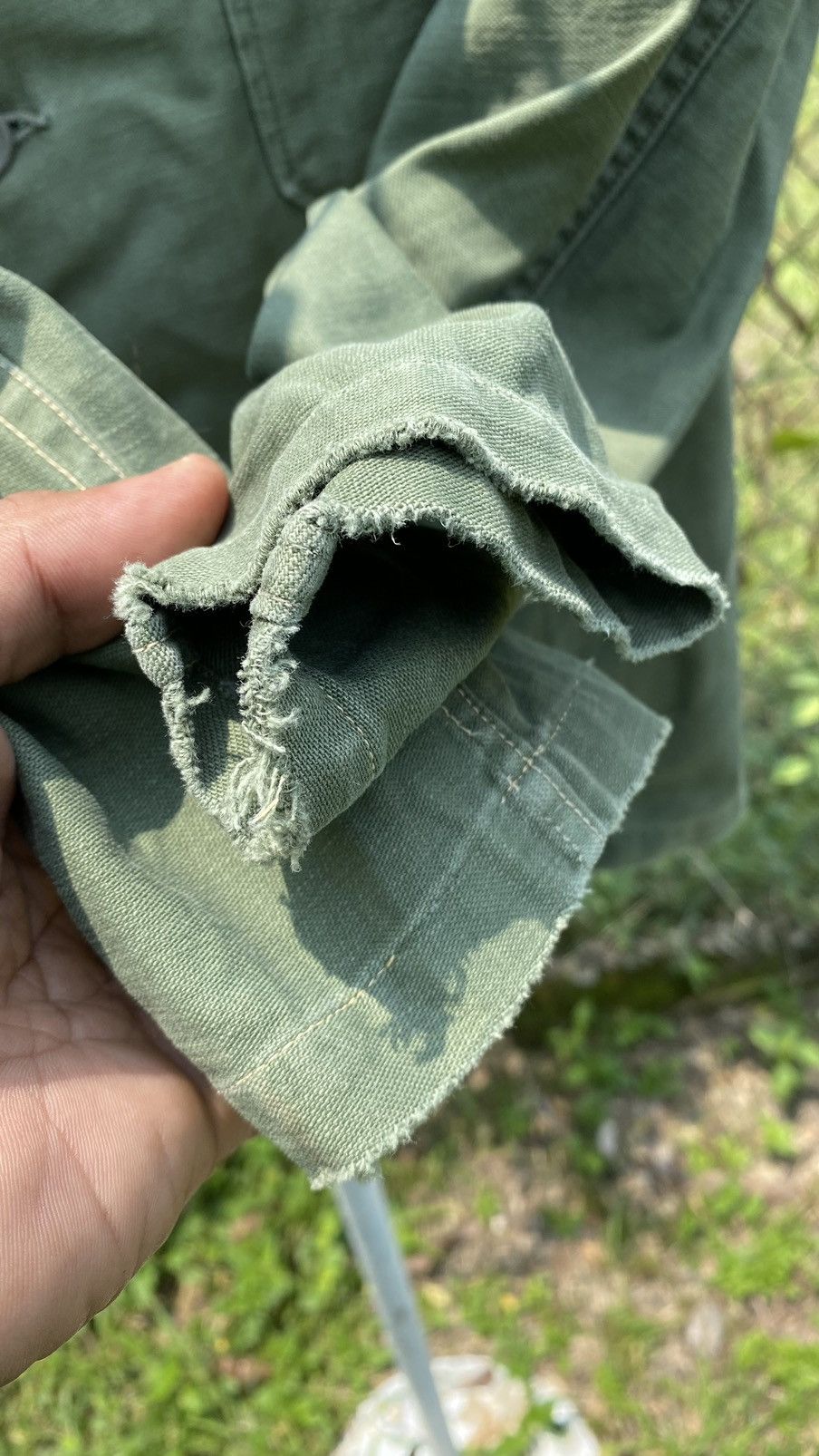 Vintage Vintage Army Cotton Shirt Size ONE SIZE - 3 Thumbnail