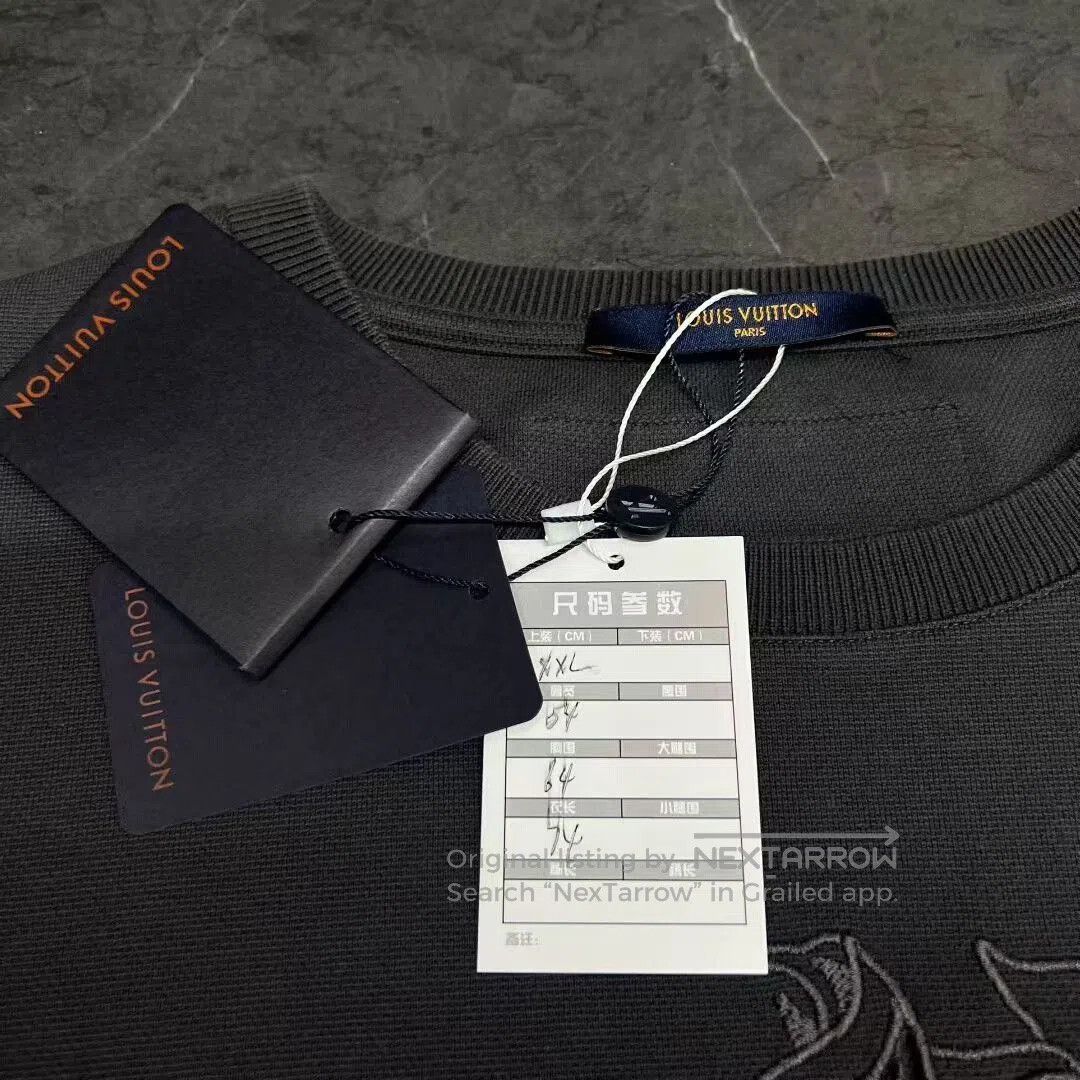 Louis Vuitton louis vuitton embroidered logo short sleeve tee. Size US XXL / EU 58 / 5 - 5 Thumbnail