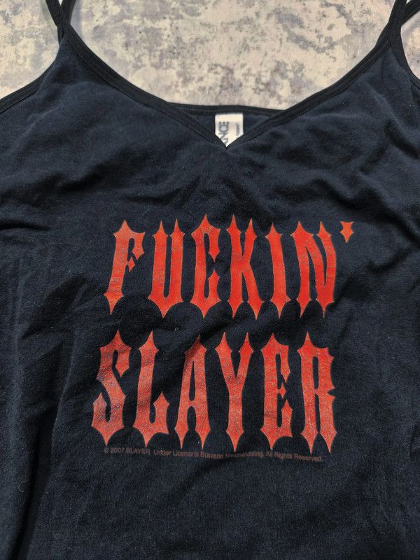Band Tees × Slayer × Vintage 2007 slayer top edgy metal rock rare y2k Size L / US 10 / IT 46 - 2 Thumbnail