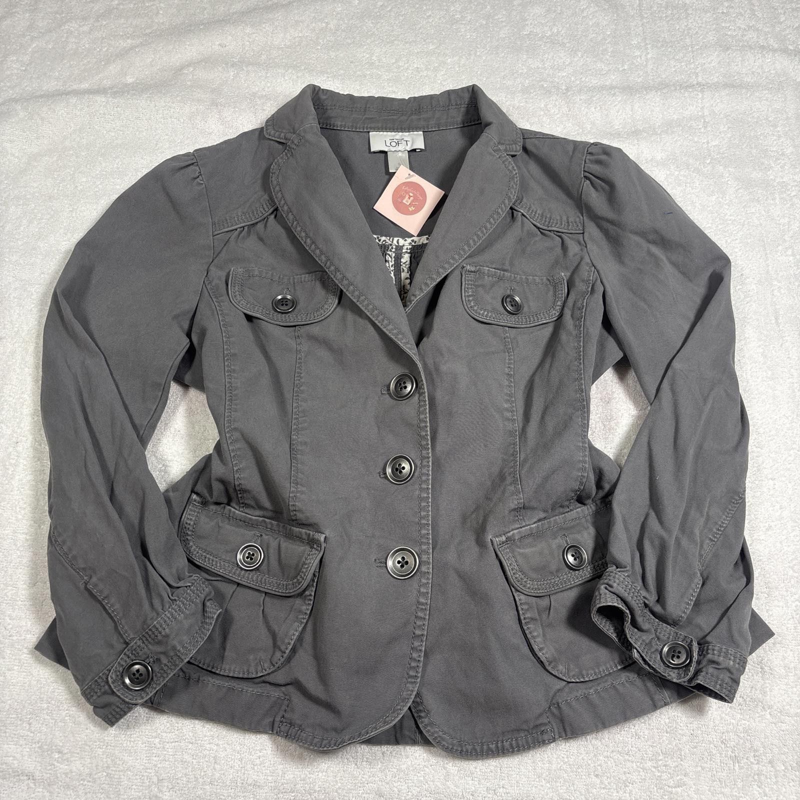 Other y2k loft gray layering cargo jacket Size S / US 4 / IT 40 - 1 Thumbnail