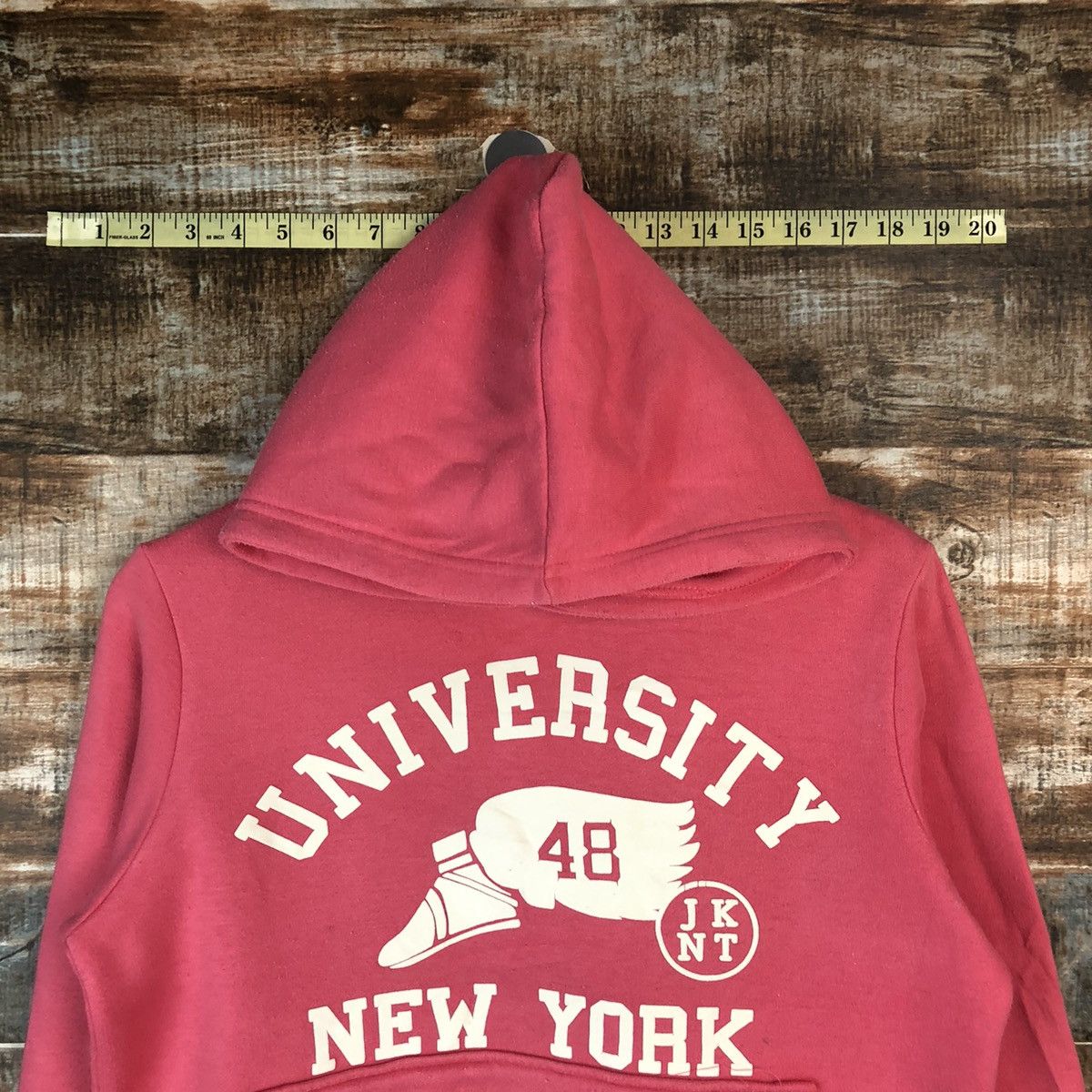 Japanese Brand BPKT11970 University New York Pink Hoodie #A2018 Size US S / EU 44-46 / 1 - 4 Thumbnail
