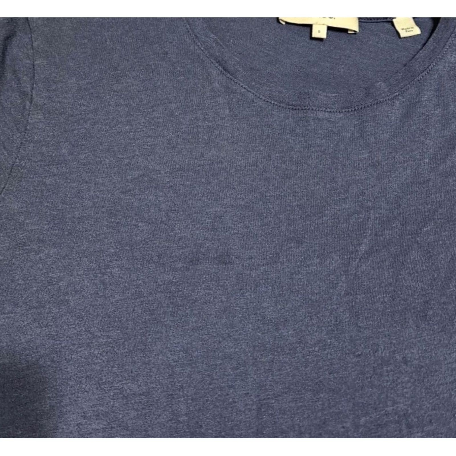 Vince Vince Womens S T-Shirt Crew Neck Short Sleeve Blue Size S / US 4 / IT 40 - 3 Thumbnail