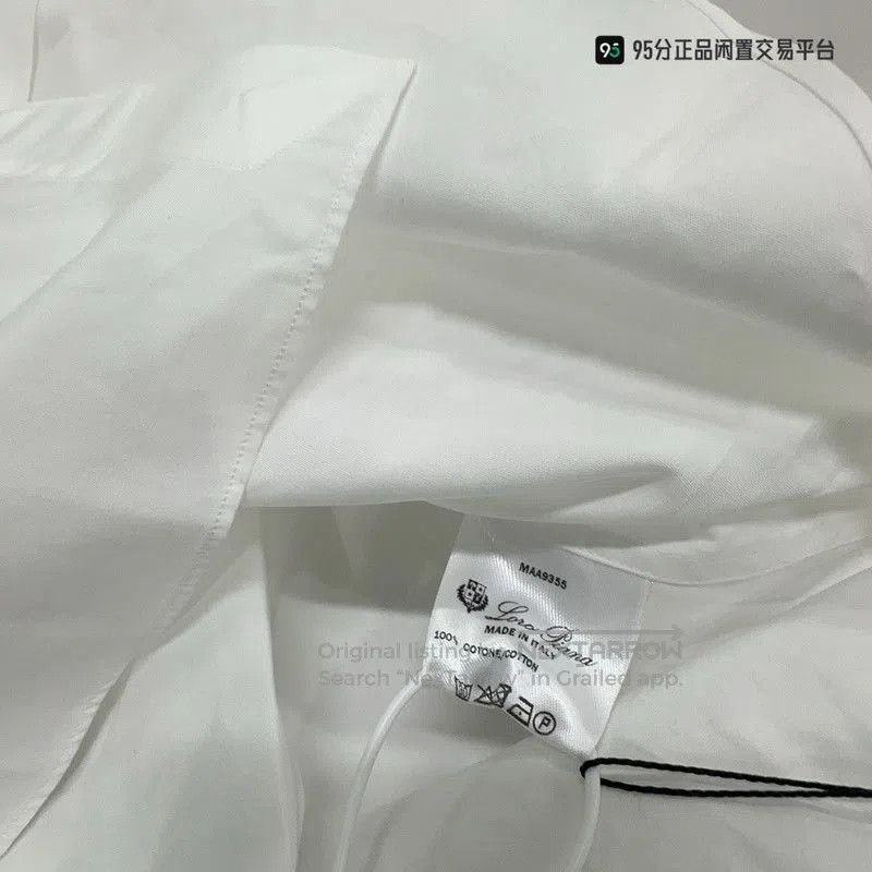 Loro Piana Loro Piana Men's Classic White Button. Size US S / EU 44-46 / 1 - 2 Thumbnail
