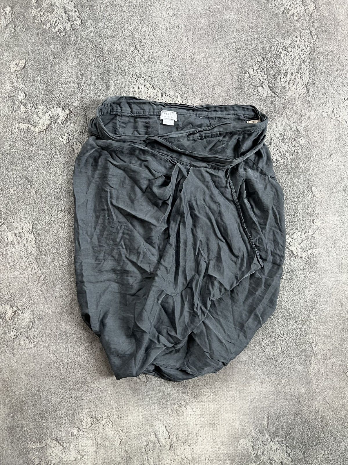 Transit Transit Par-Such Wrap Skirt Gray Size 3 Silk Asymmetric Boho Size 28" / US 6 / IT 42 - 1 Thumbnail