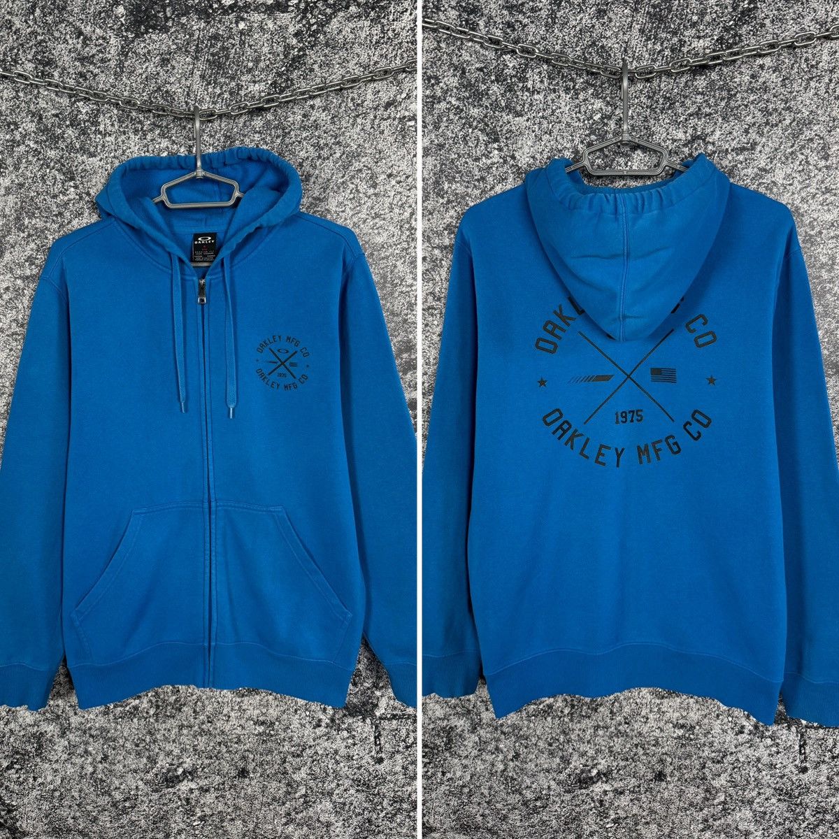 Oakley Men’s Oakley Blue Zip Up Hoodie Jacket MFG Co Logo Size M Size US M / EU 48-50 / 2 - 1 Thumbnail