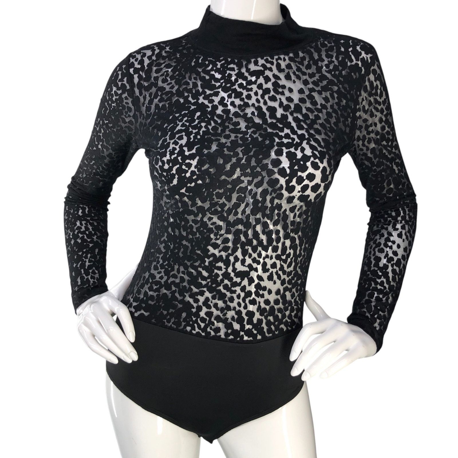 Allsaints ALLSAINTS All Saints Size 0 Bodysuit Bela Leopard Top Black Size XS / US 0-2 / IT 36-38 - 12 Thumbnail