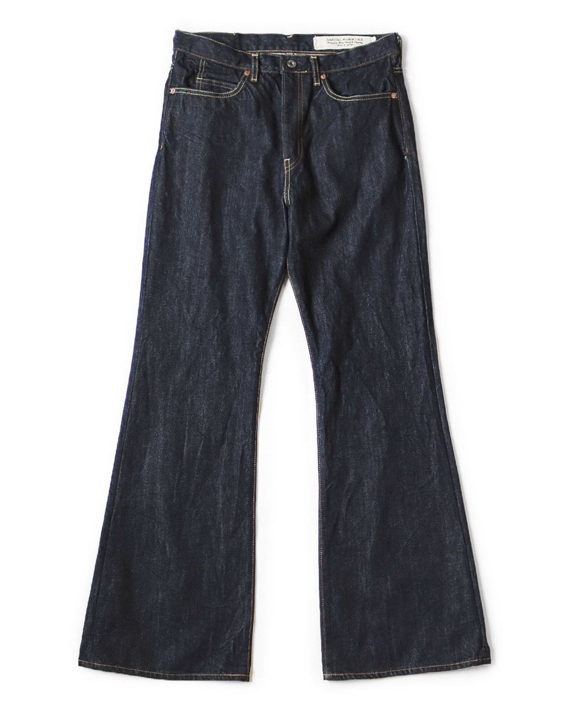 Kapital Kapital 14oz denim 5p OKABELLBO flare 32inch | Grailed