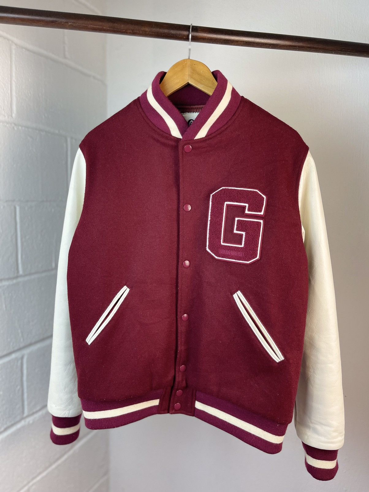GOODENOUGH 1994 1st Goodenough Hiroshi Fujiwara Varsity Jacket A3 Size US L / EU 52-54 / 3 - 3 Thumbnail