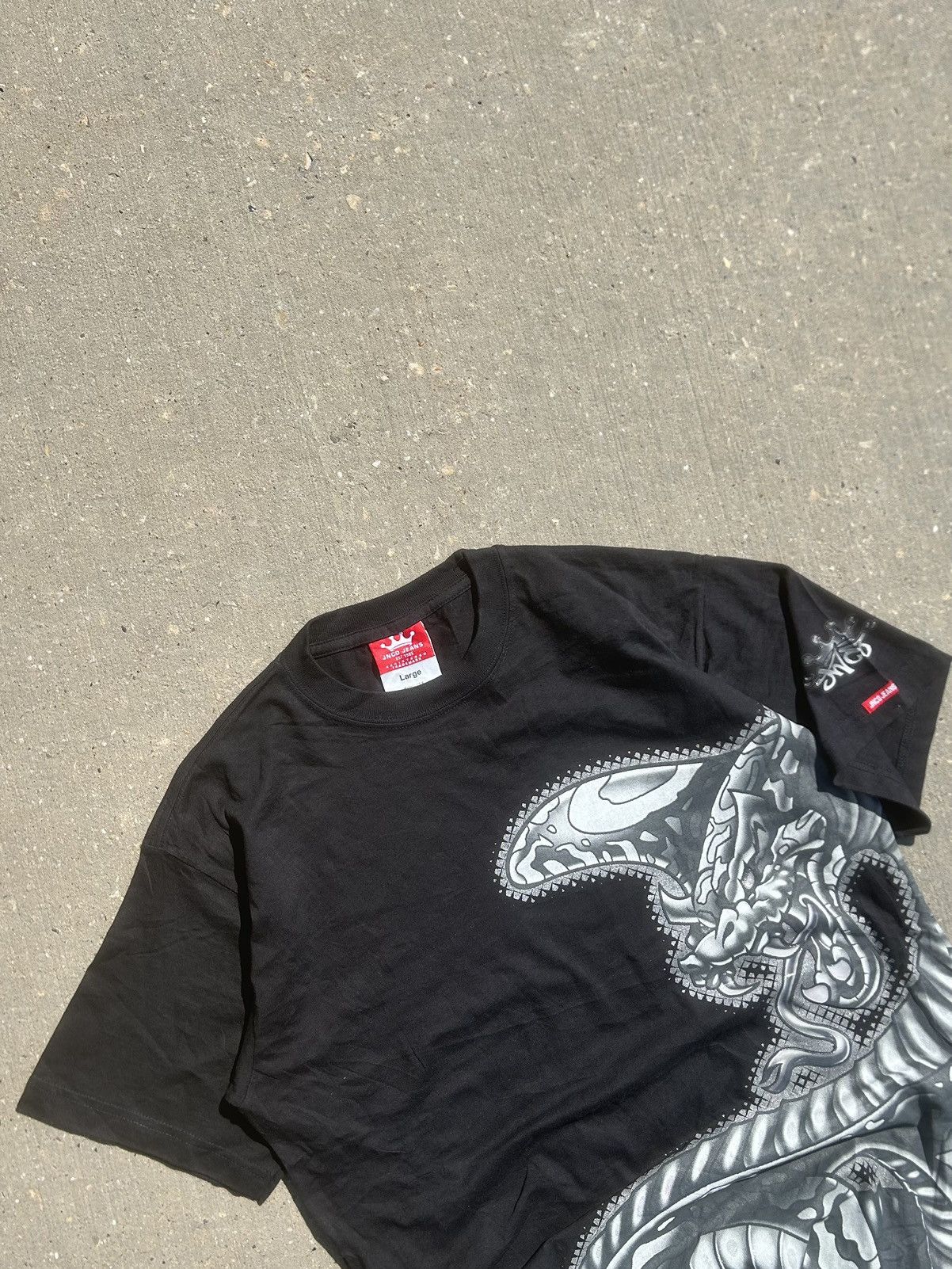 JNCO × Vintage vintage JNCO JEANS dragon wrap tee Size US L / EU 52-54 / 3 - 1 Thumbnail