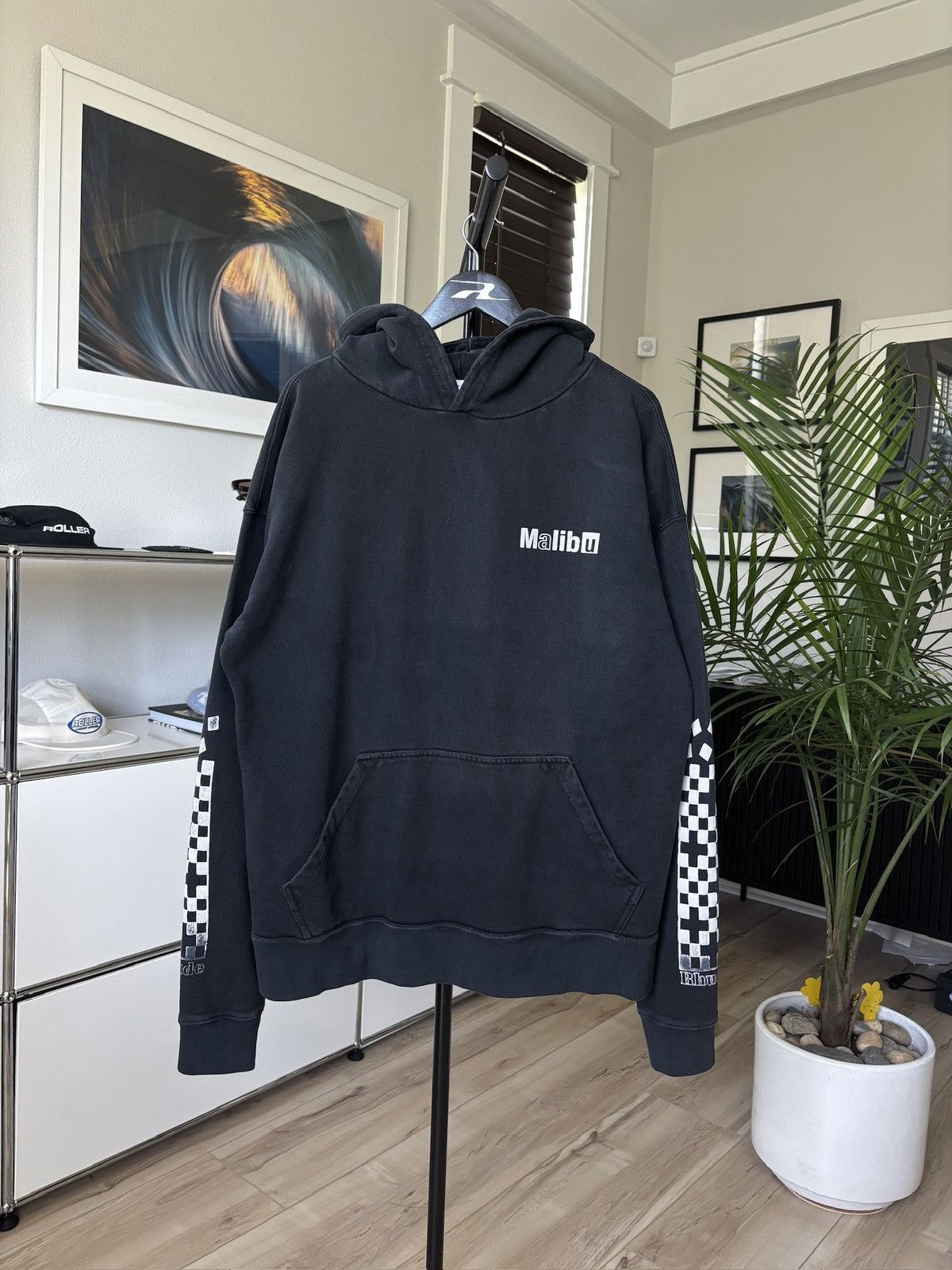 Rhude RHUDE MALIBU RACING WASHED HOODIE Size US M / EU 48-50 / 2 - 1 Thumbnail