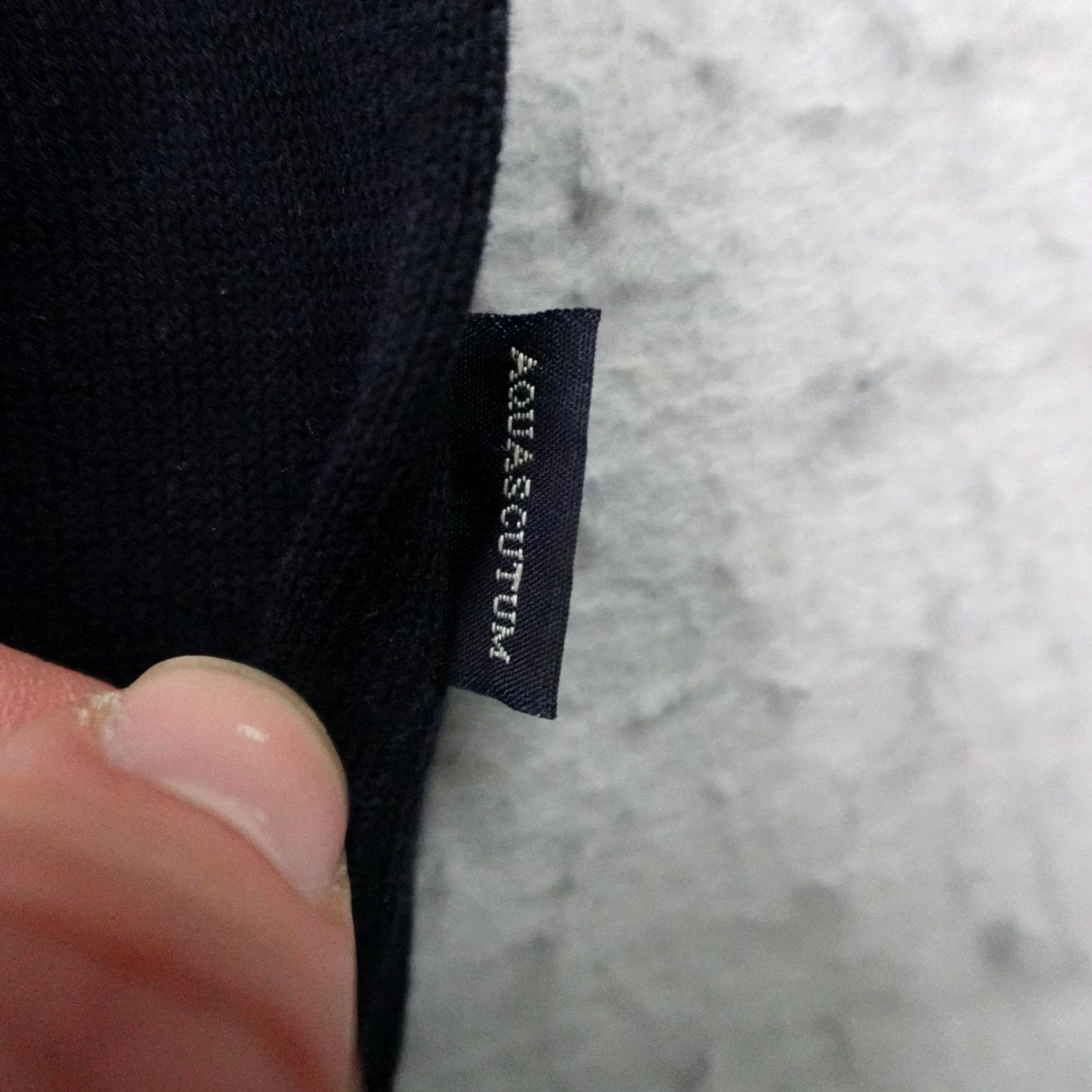 Aquascutum Aquascutum Polo Shirt Mens Large Blue 1/4 Zip Knit Sweater Pullover Short Sleeve Size US L / EU 52-54 / 3 - 4 Thumbnail