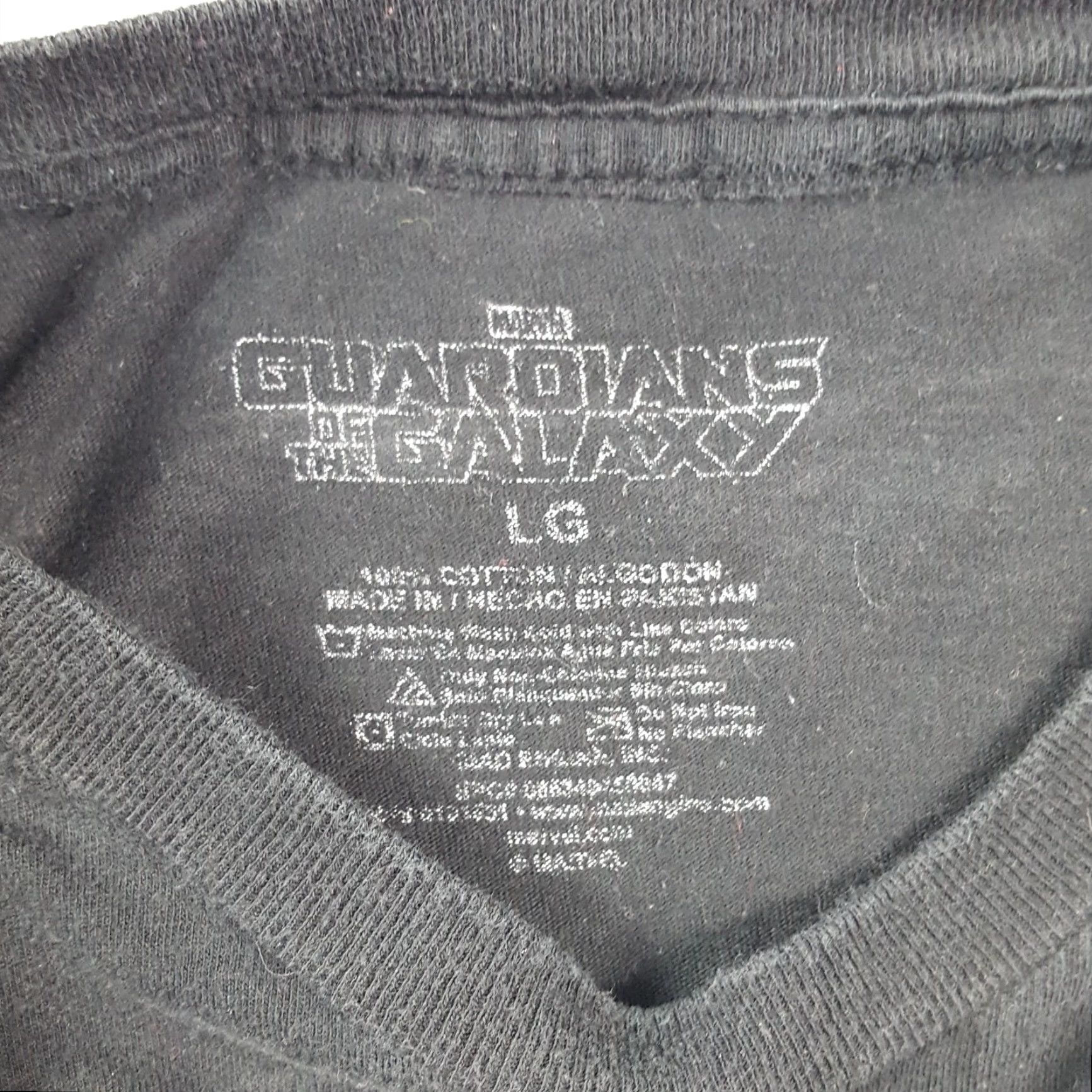 Vintage VINTAGE Marvel Guardians of the Galaxy Movie Promo T-Shirt Large Black Cotton Short Sleeve Crew Neck Retro 00s Mens Size US L / EU 52-54 / 3 - 8 Thumbnail