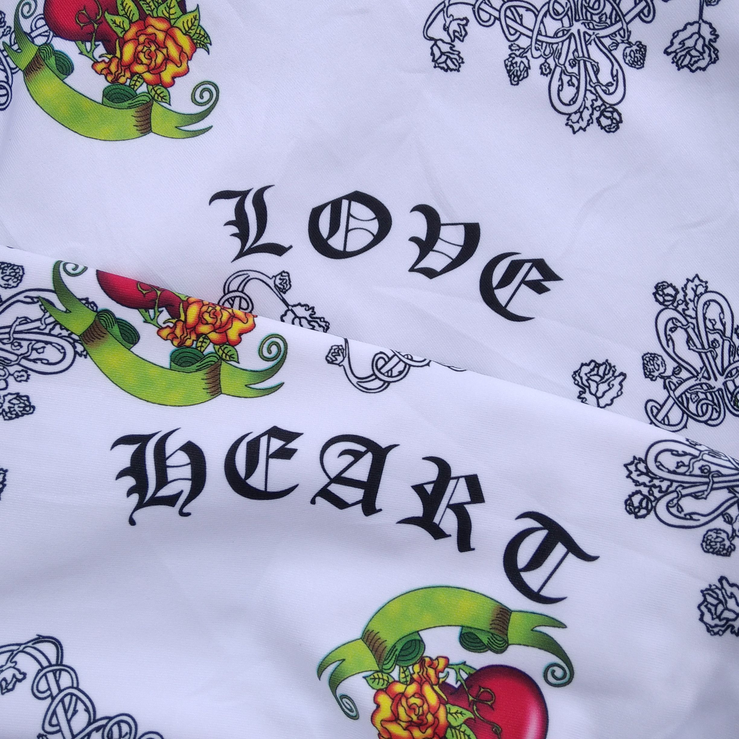 If Six Was Nine Vintage y2k MIKANO "LOVE HEART" Tattoo Stretch Flare Legging Size US 26 / EU 42 - 3 Thumbnail