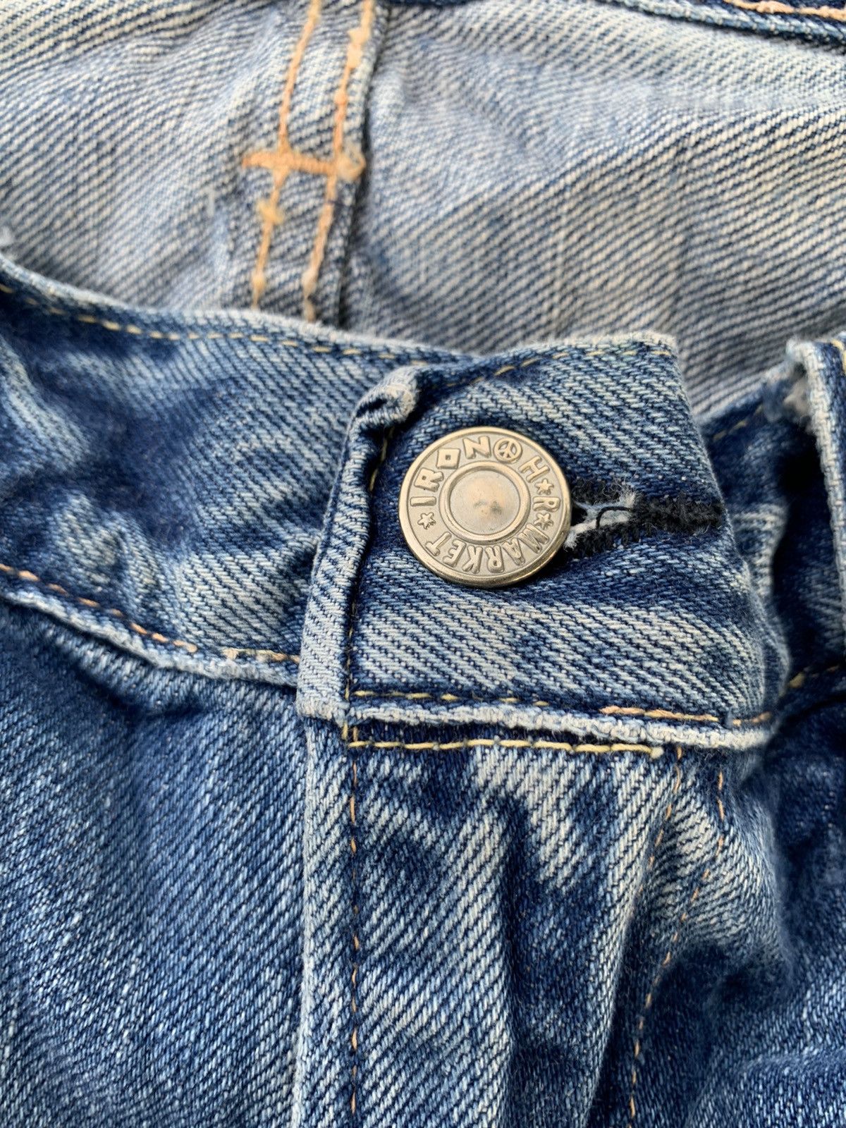 Kapital BLUE BLUE JAPAN INDIGO SELVEDGE RUSTY DISTRESSED DENIM Size US 31 - 14 Thumbnail