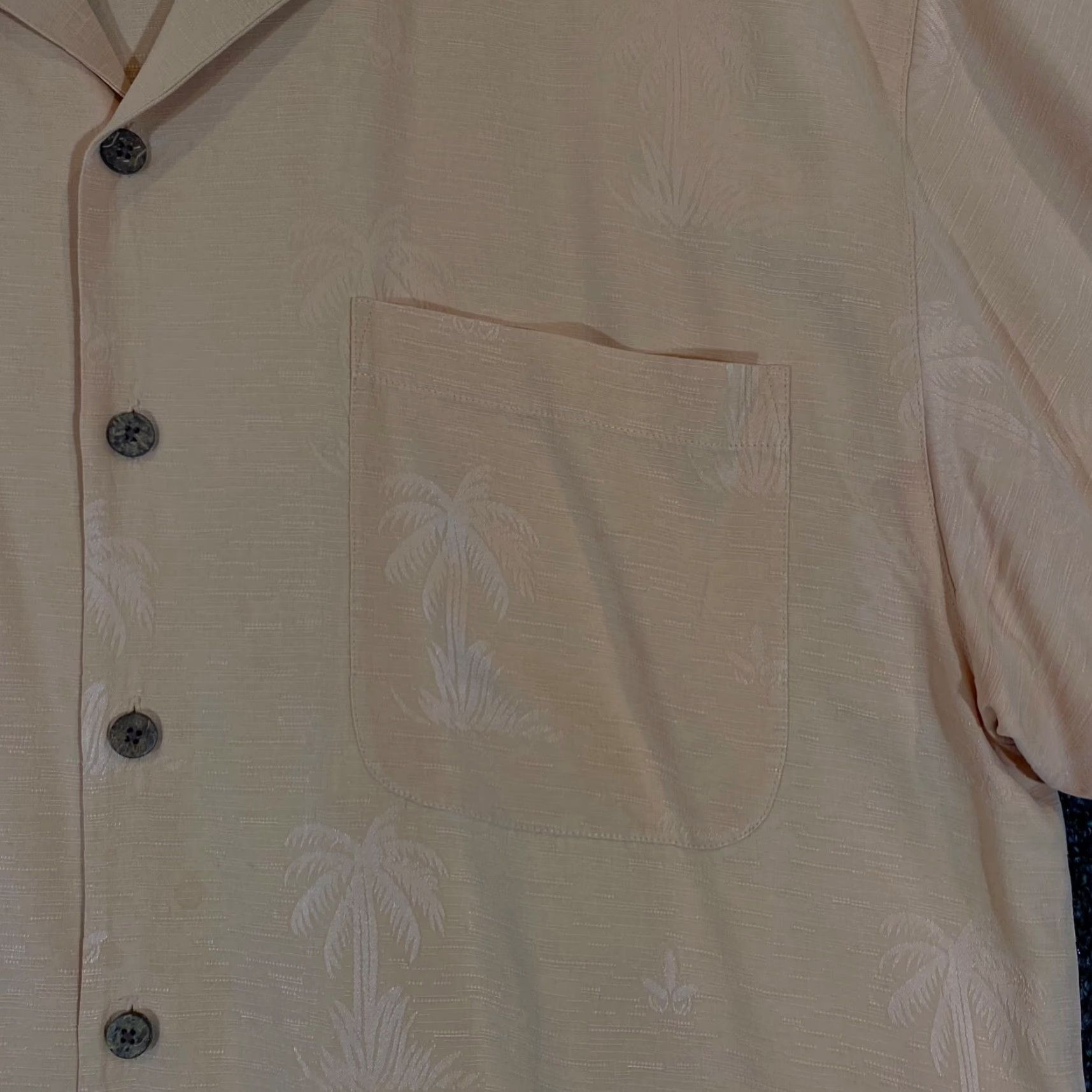 Tommy Bahama Tommy Bahama Shirt Mens XL Orange Floral Hawaiian Silk Button-Up S/S Casual Size US XL / EU 56 / 4 - 4 Thumbnail
