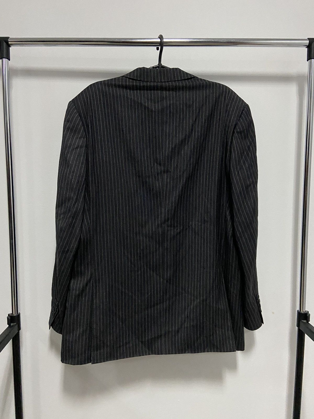 Ermenegildo Zegna Ermenegildo Zegna Striped Luxury Wool Suit blazer trousers Size 52R - 5 Thumbnail