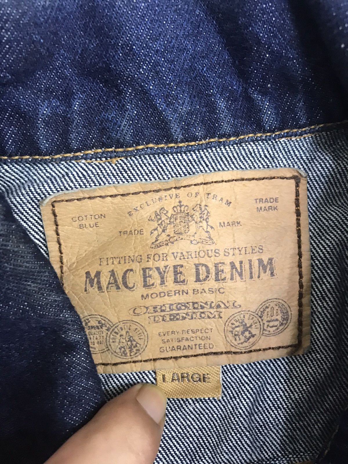Japanese Brand MAC EYE DENIM TRUCKER jacket Size US L / EU 52-54 / 3 - 6 Thumbnail