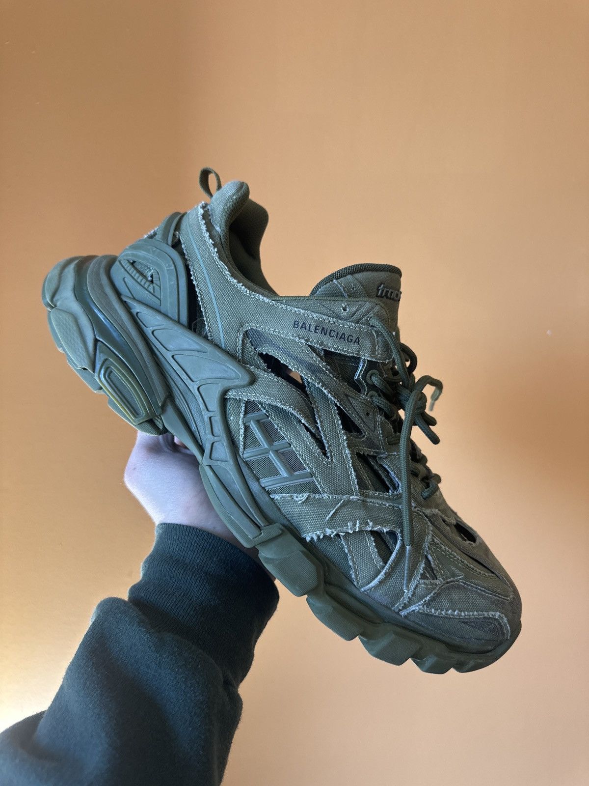 Balenciaga Balenciaga Green Track 2 Runner Worn Once Size US 12 / EU 45 - 7 Thumbnail