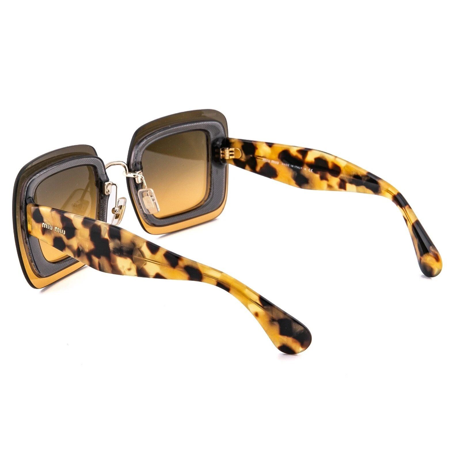 Miu Miu MIU MIU REVEAL 01RS MU01RS Orange Fashion Sunglasses 01R Size ONE SIZE - 2 Thumbnail