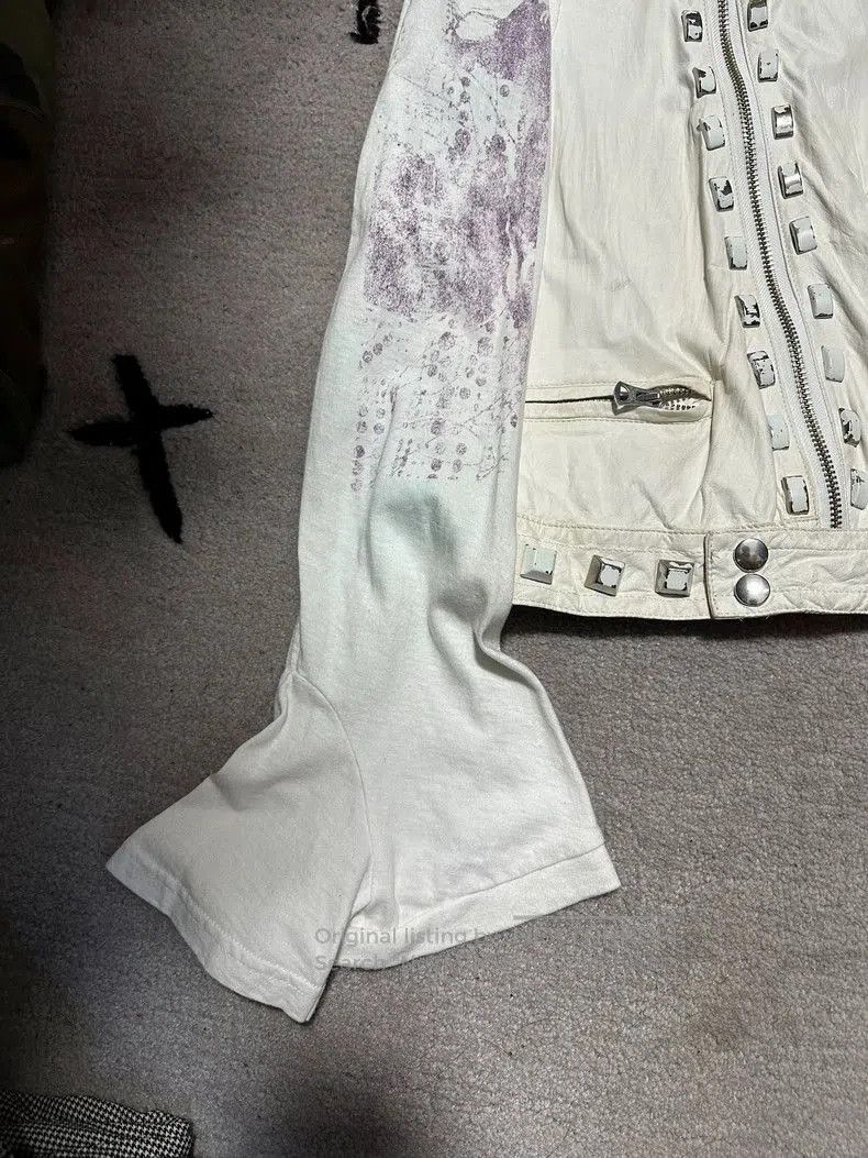 Undercover Rare Undercover White Leather Jacket XL. Size US XL / EU 56 / 4 - 3 Thumbnail