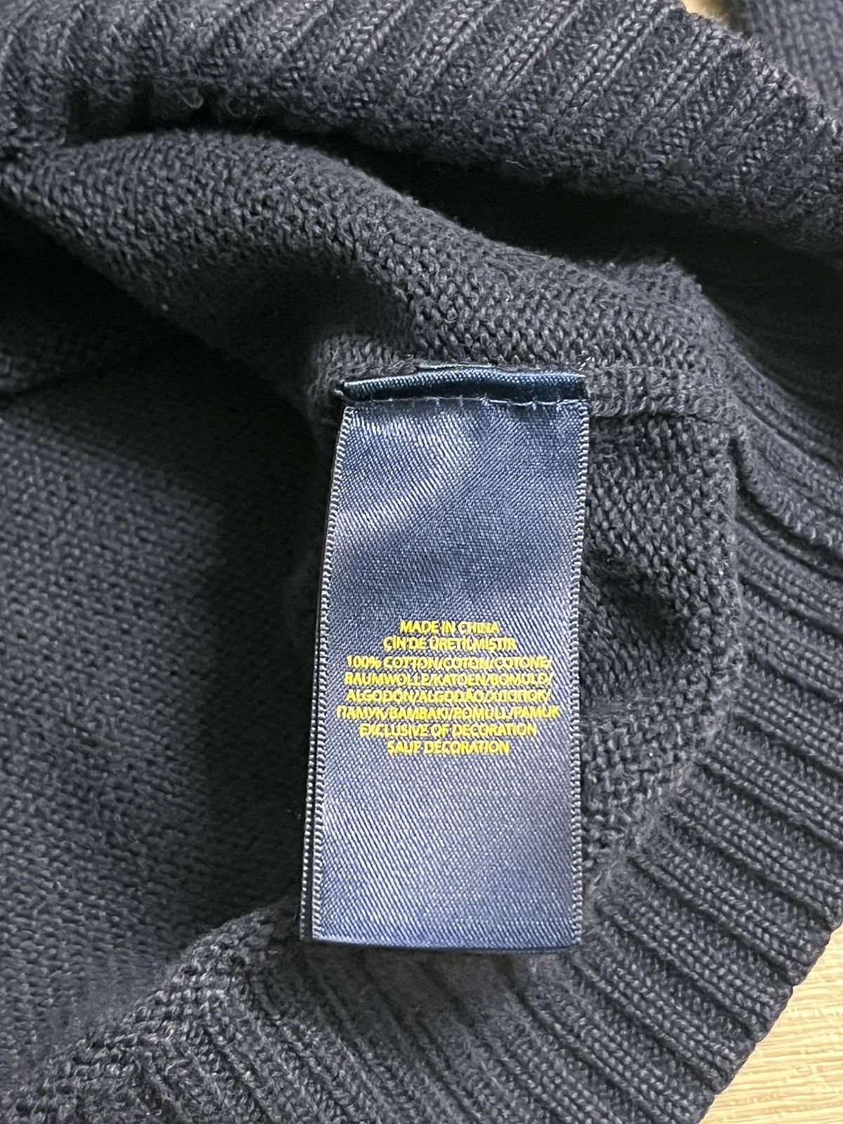 Polo Ralph Lauren Polo Ralph Lauren Men's Crewneck Cotton Sweater - Navy Blue Size US M / EU 48-50 / 2 - 6 Thumbnail