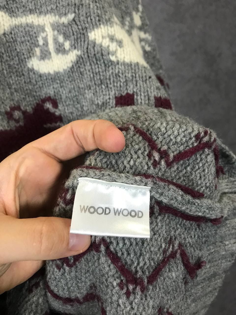 Wood Wood Wood Wood designer wool art sweater Size US S / EU 44-46 / 1 - 5 Thumbnail