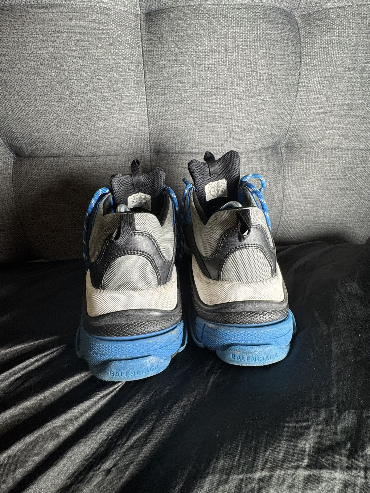 Balenciaga Balenciaga Triple S Blue White Black Sneaker Size 10 US Size US 10 / EU 43 - 4 Thumbnail