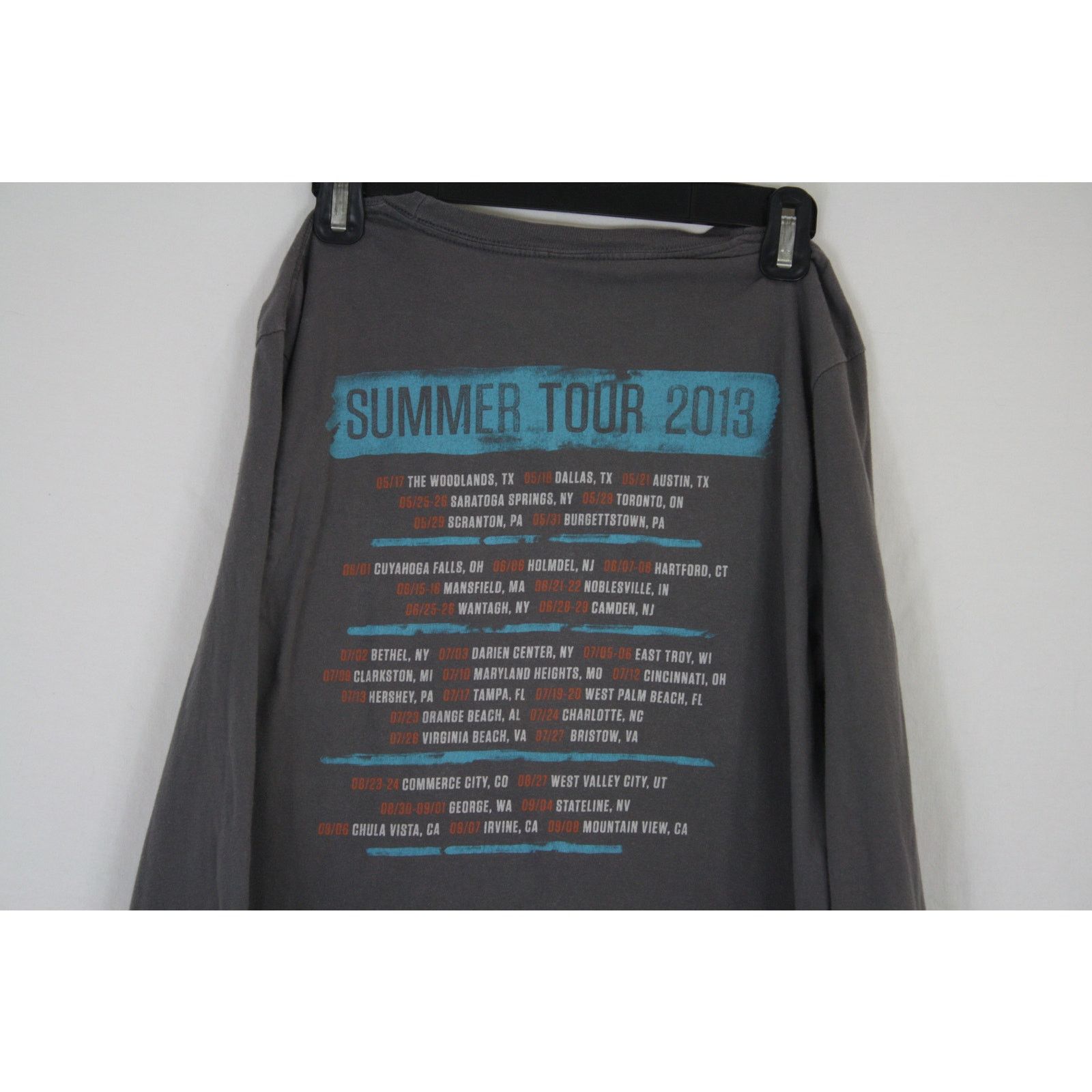 Anvil Dave Matthews Band 2013 Summer Tour Double Sided Shirt M Size US M / EU 48-50 / 2 - 5 Thumbnail