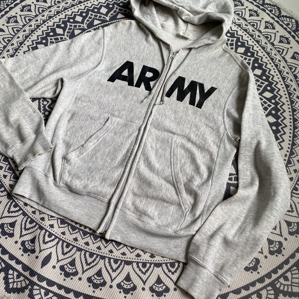 Vintage Thrashed Vintage 70s US Army Talon Zipper Sweatshirt Hoodie Size US S / EU 44-46 / 1 - 6 Thumbnail
