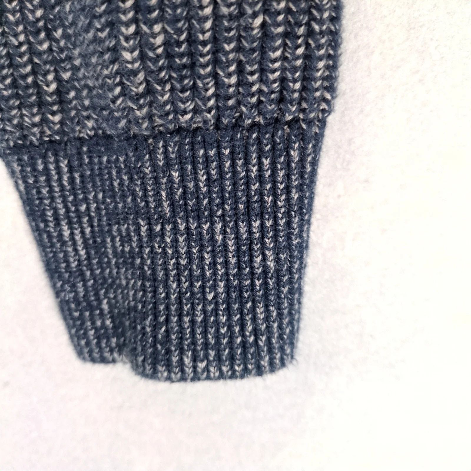 Banana Republic Banana Republic Full Zip Knit Navy Sweater Men's L Mock Neck Size US L / EU 52-54 / 3 - 10 Thumbnail