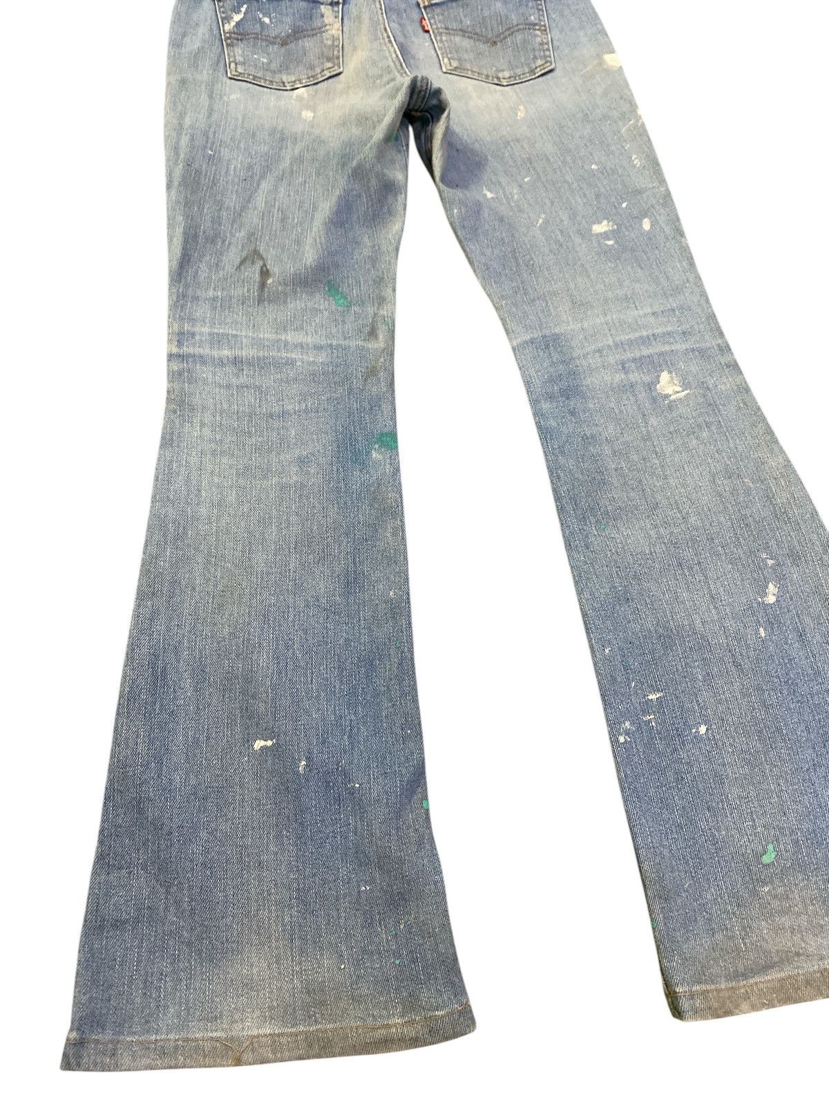 If Six Was Nine × Levi's × Levi's Vintage Clothing Vintage Levi’s Paint Splatter Flared Denim Size US 31 - 16 Thumbnail