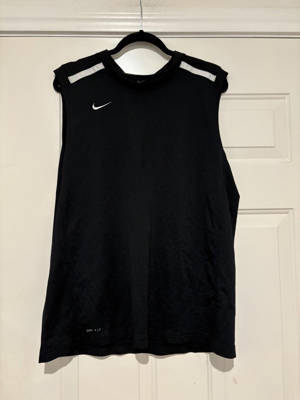 Nike Womens/mens black nike dryfit tank sz XL #509 Size XL / US 12-14 / IT 48-50 - 1 Preview