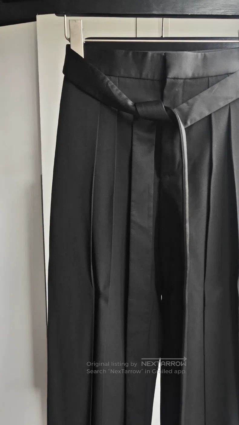 Saint Laurent Paris Saint Laurent Paris Ribbon Wide Leg Pants Size US 30 / EU 46 - 2 Thumbnail