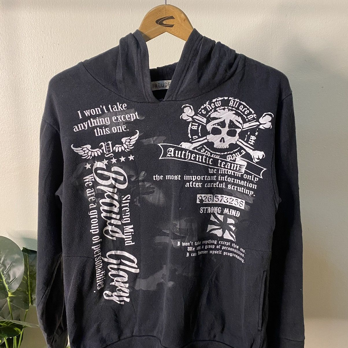 If Six Was Nine × Japanese Brand × Seditionaries Japanese Brand Freude Seditionaries Poem Cyber Gothic Hoodie Size US S / EU 44-46 / 1 - 2 Thumbnail