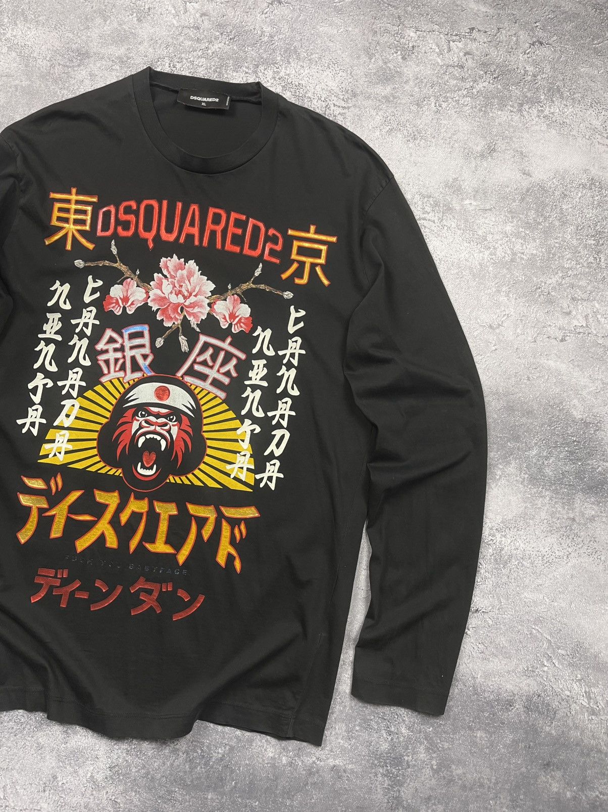 Dsquared2 Dsquared2 Long Sleeve T-Shirt Logo Print Rare Y2K Japanese Size US XL / EU 56 / 4 - 4 Thumbnail