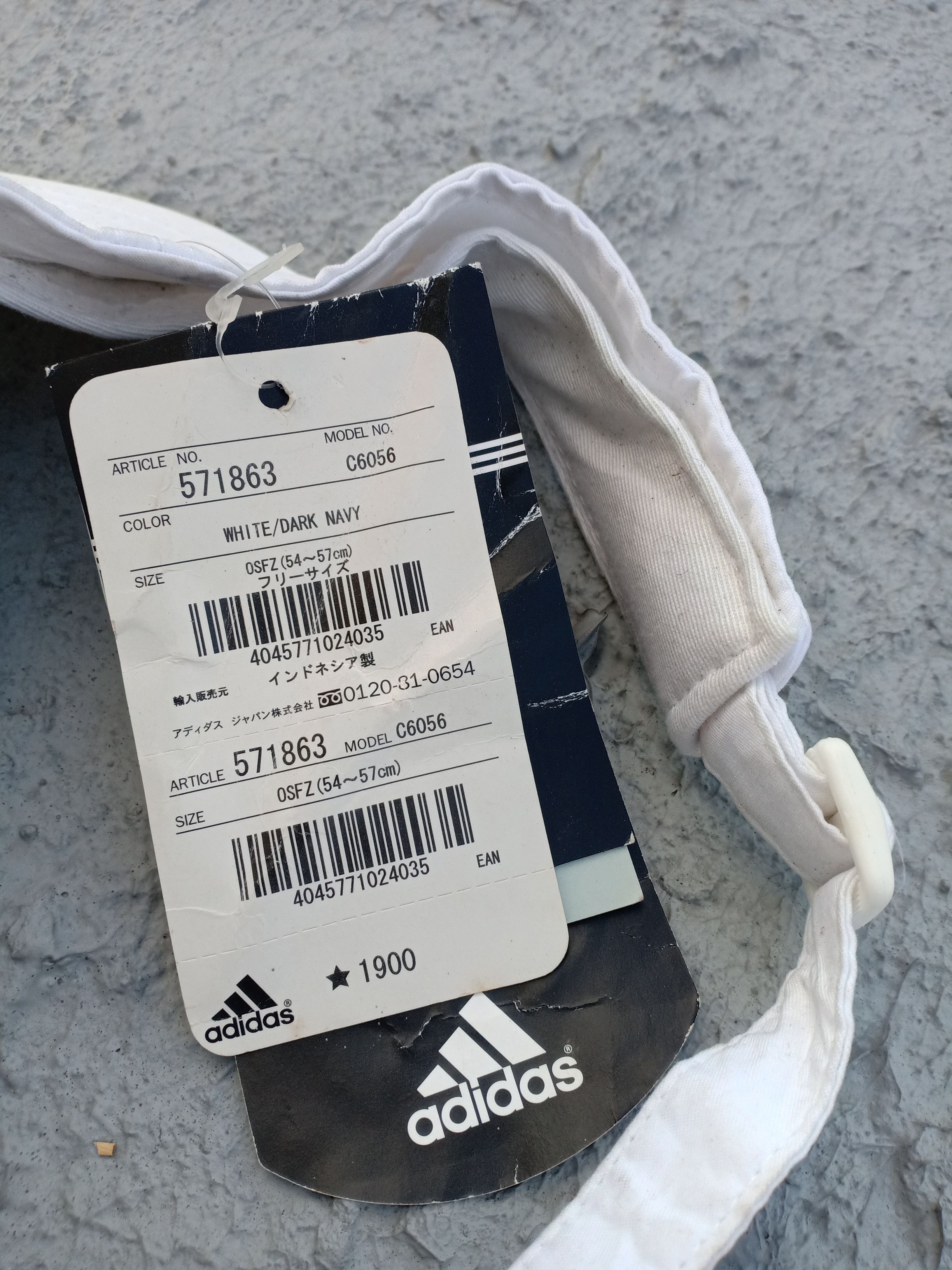 Adidas ADIDAS visor hat Size ONE SIZE - 3 Thumbnail