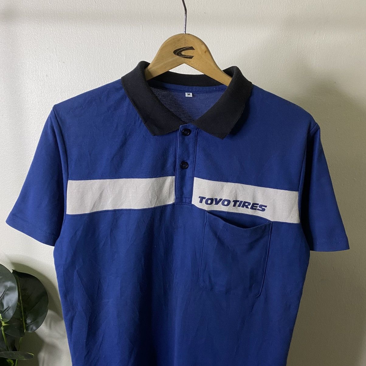 Vintage Y2K Toyo Tires Racing Worker Polo Tee Size US M / EU 48-50 / 2 - 2 Thumbnail
