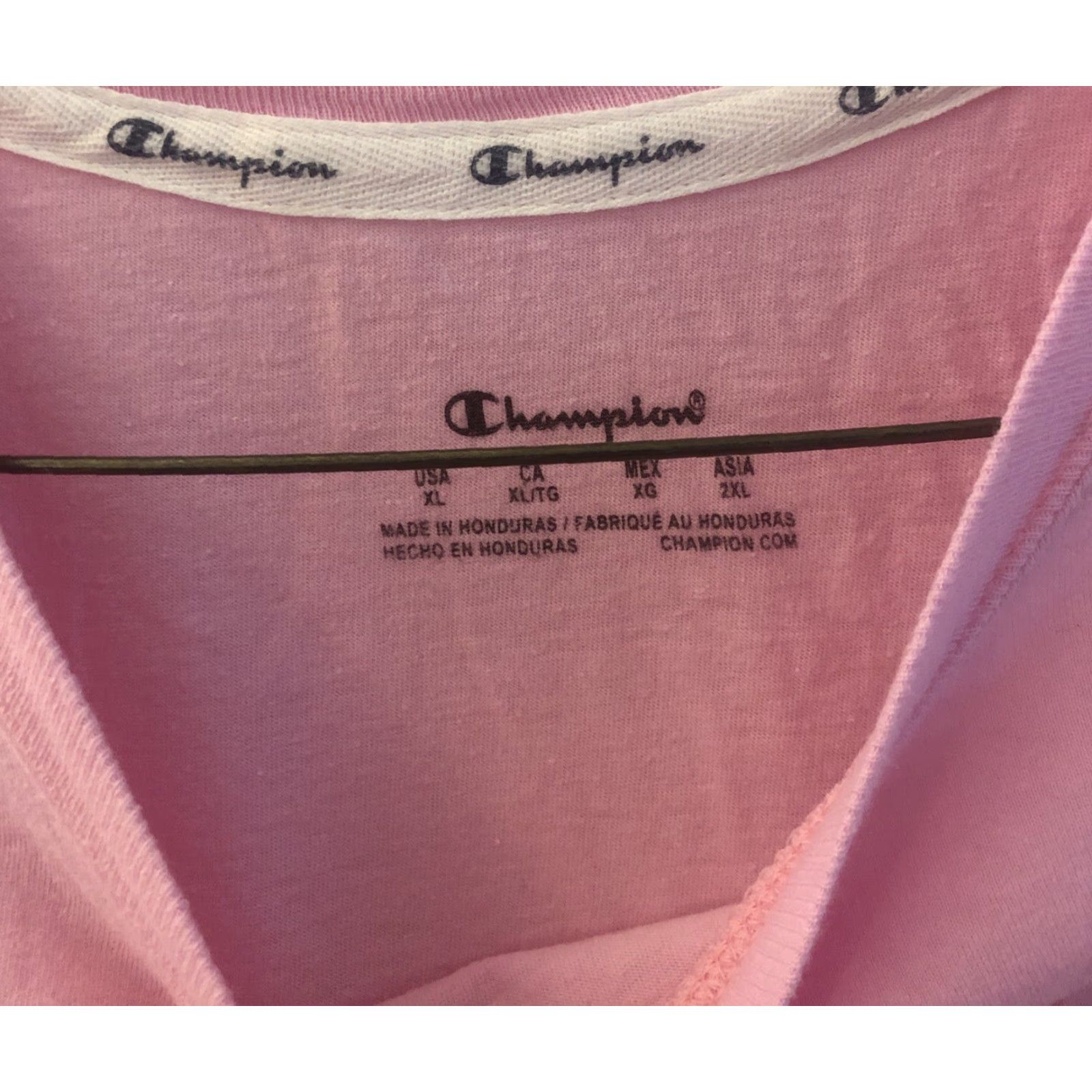 Champion Champion Pink Short Sleeve T-Shirt XL Logo Activewear Women Size XL / US 12-14 / IT 48-50 - 3 Thumbnail