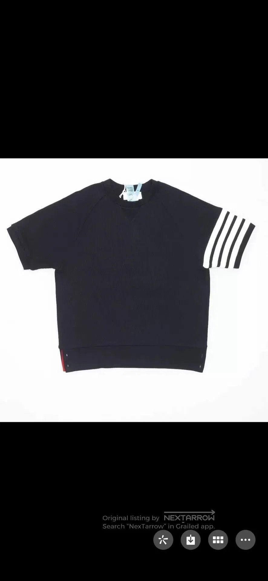Hermes new short sleeve navy shirt with stripes. Size US XS / EU 42 / 0 - 2 Thumbnail