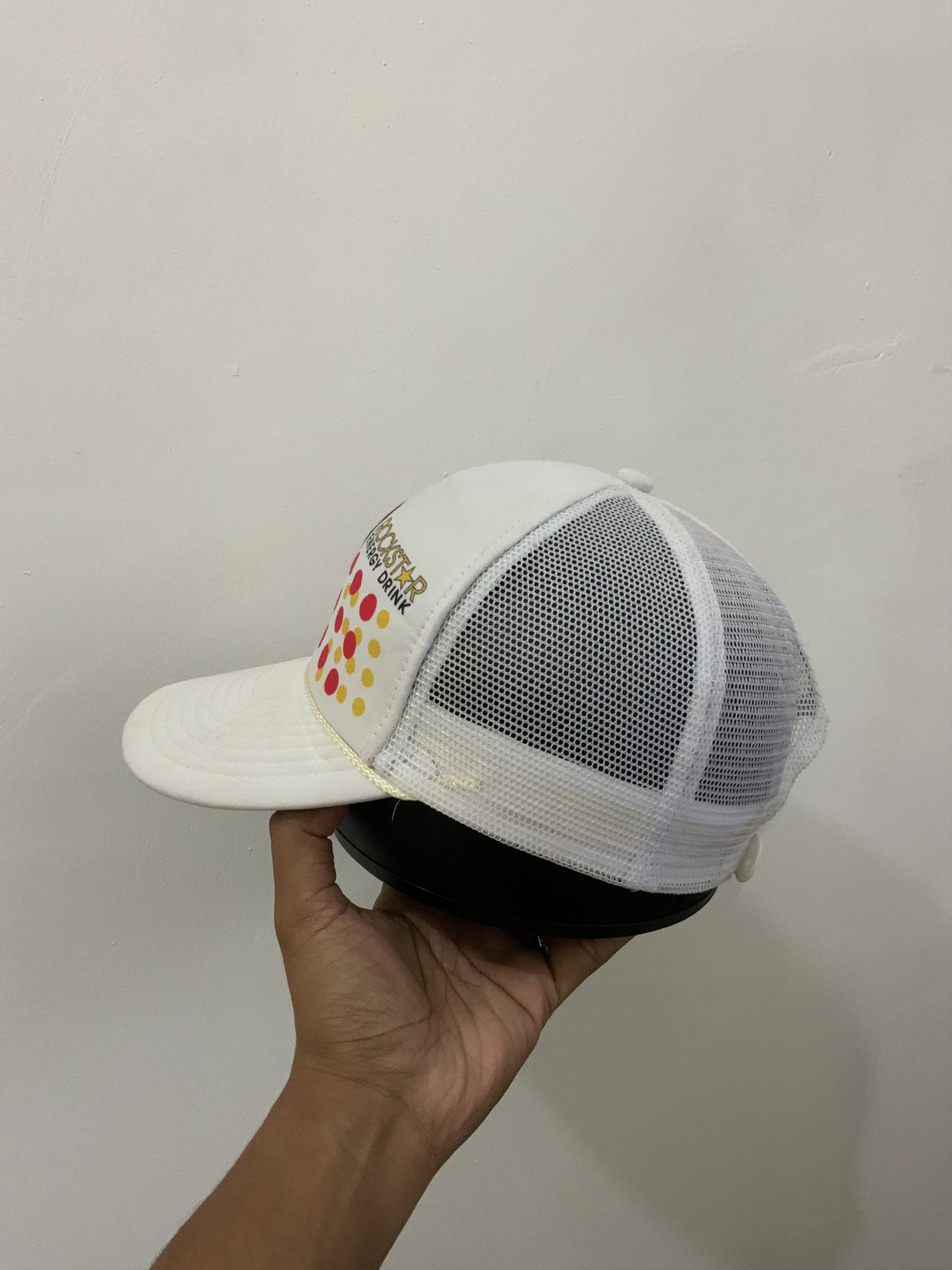 Rockstar Games Nissun White RockStar Drink Energy Trucker hat Size ONE SIZE - 2 Thumbnail