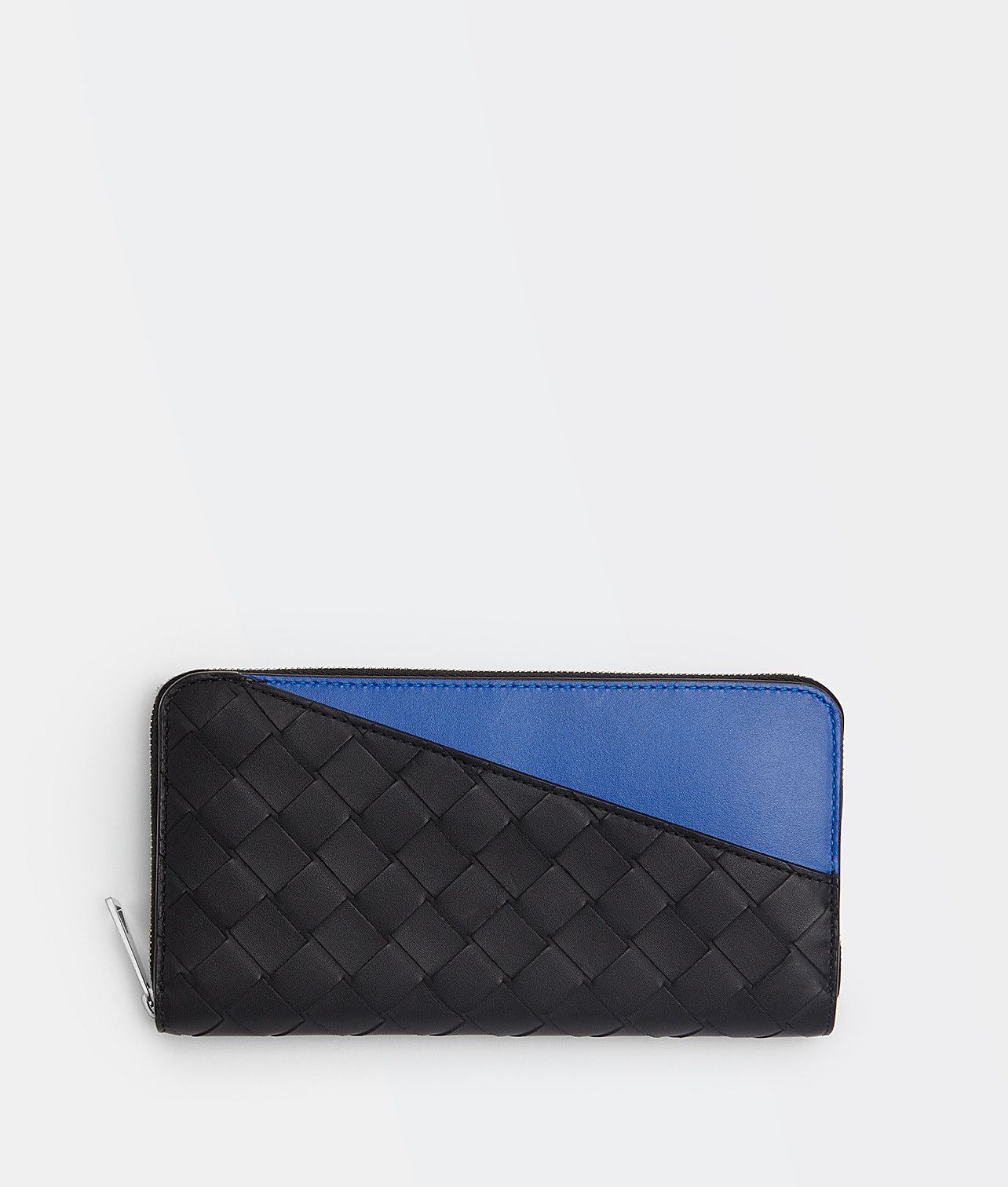 Bottega Veneta o1n1vont1124 Size: OS / Intrecciato Long Wallet Black/Blue Size ONE SIZE - 1 Thumbnail